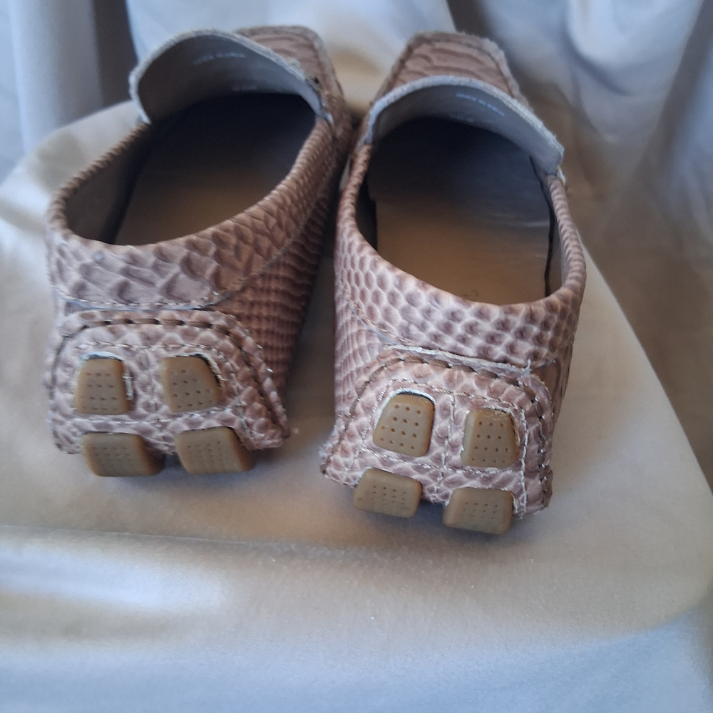 Cole Haan Women's Textured Brown Loafers - Picture 4 of 5